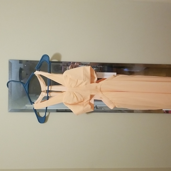 BNWT Sexy cut out apricot formal gown - Picture 1 of 3